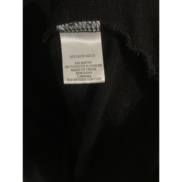 Z Supply Brooklyn cowl neck dress women’s size M black soft stretchy comfy basic - Picture 5 of 6